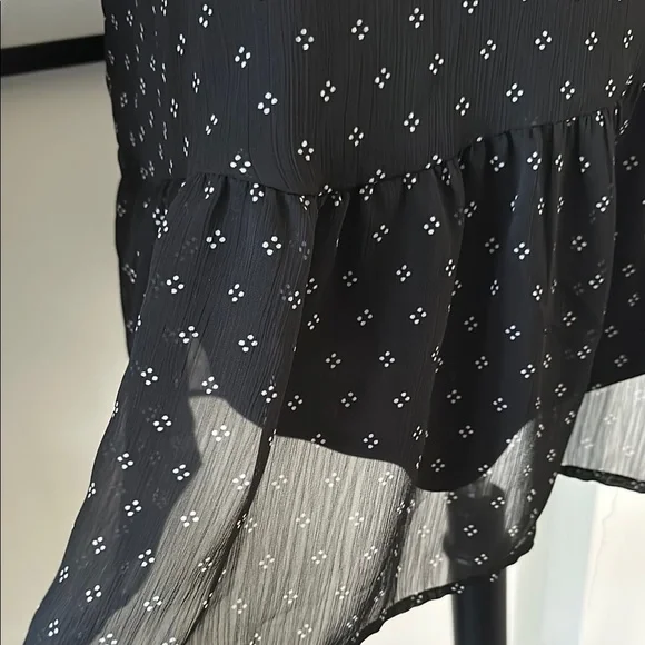 Old Navy Black with White Diamond detail Mini dress Size Small - Picture 5 of 8